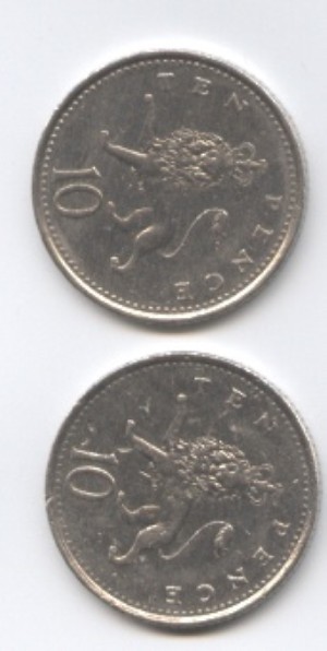 Double sided coin.